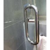 浴室商场门推拉扶手玻璃门对装 淋浴房圆管办公室卫生间304O型移门