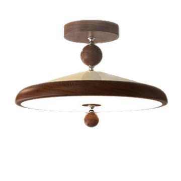 法式中古风卧室高级感设计胡桃木色侘寂风主卧房间护眼灯具吸顶灯,家装灯饰光源,智能吸顶灯,淘宝优惠券,粉丝福利购,淘宝优惠卷