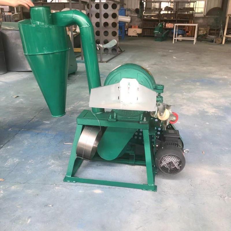 300型玉米粉碎机 自吸式麦麸豆粕粉碎机 干湿两用大米磨粉机