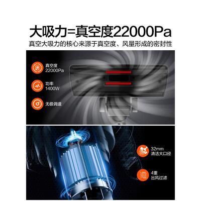 亿力吸尘器6253家用小型手持式车载大功率吸尘机地毯汽车清洁洗车