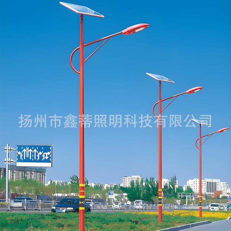 led仿古中式民族太阳能路灯杆6米8米户外印花藏族苗族路灯杆