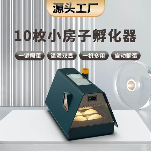 工厂10枚小房子新品小鸡孵化器跨境科教鸡鸭鹅鸟蛋养殖孵化机