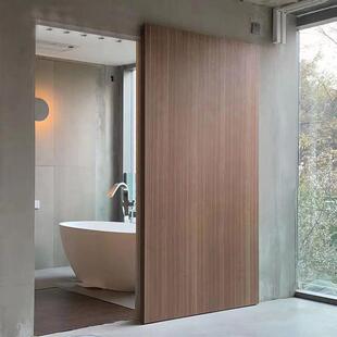 谷仓门定制移门免漆卧室木门烤漆隐形门隐藏门幽灵门卧室门吊轨门