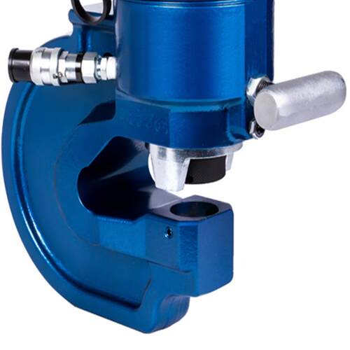 蓝色60T双回路电动液压冲孔机SH-100喉深100mm