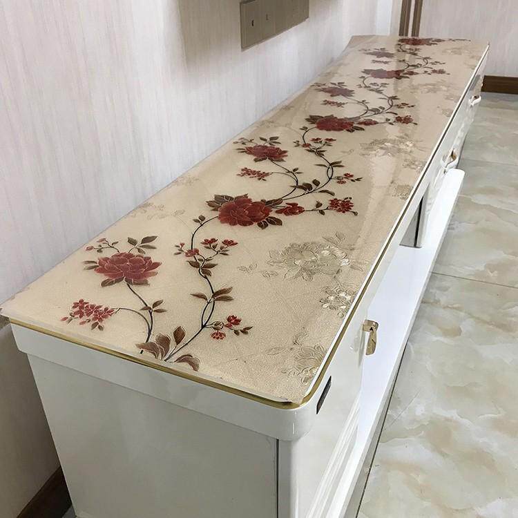 pvc餐桌隔热垫子磨砂防烫水晶板家用电视柜餐边柜台面桌面保护膜