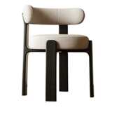 家具化妆中古风餐椅家用意式 北欧风橡木实木软包餐椅2025新款 整装