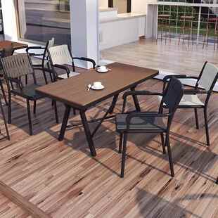 户外桌椅组合别墅花园露天外摆室外庭院阳台后院咖啡厅休闲奶茶店