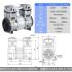 台小冠负压泵JP 240音H静微型无真空油泵工业级活82塞抽气泵