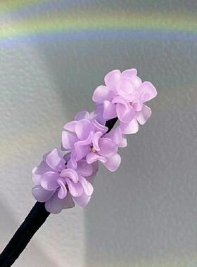 新款丸子头花苞头气质亚克力发饰新升级款绣球盘发棒丸子头神器