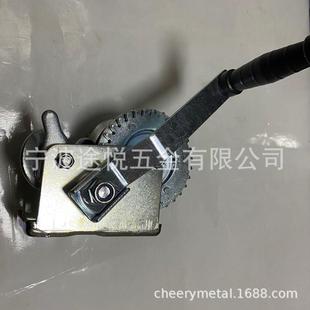 游艇手动绞 手摇绞车带6米黑色织带 新款 直销供应600LBS拖车绞盘
