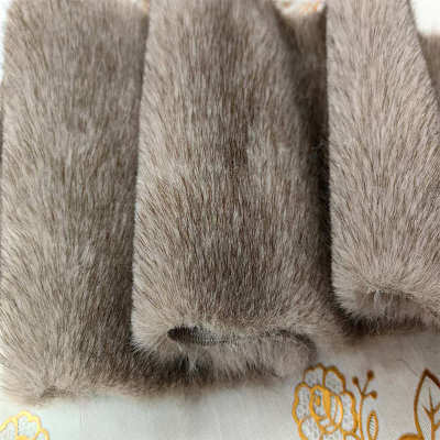 现货双色阳离子1200米克大兔毛系列鞋帽服饰毛绒面料厂家批发