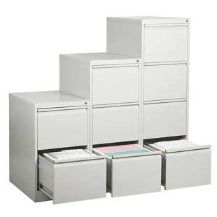 卡箱办公室抽屉式 文件夹柜挂捞柜A4FC快劳柜铁皮档案合同柜四斗柜