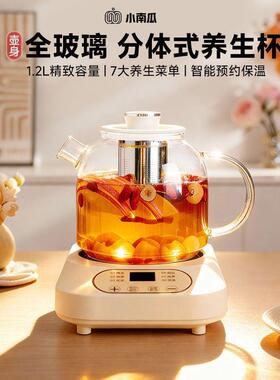 小南瓜养生壶全玻璃家用多功能煮茶水壶办公室小型恒温壶2026新款