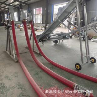 电机驱动农用粮食小麦吸粮机弹簧式 螺旋上料机干沙粉末绞龙吸料机
