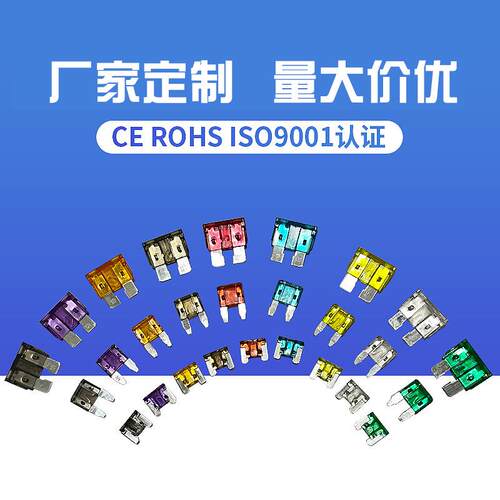跨境货源485pcs套装2A-40A汽车保险丝保险片盒装 插片式保险丝