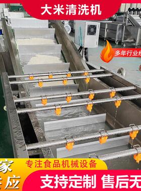 工厂用全自动五谷杂粮清洗机大米除杂清洗机糯米去污气泡清洗机