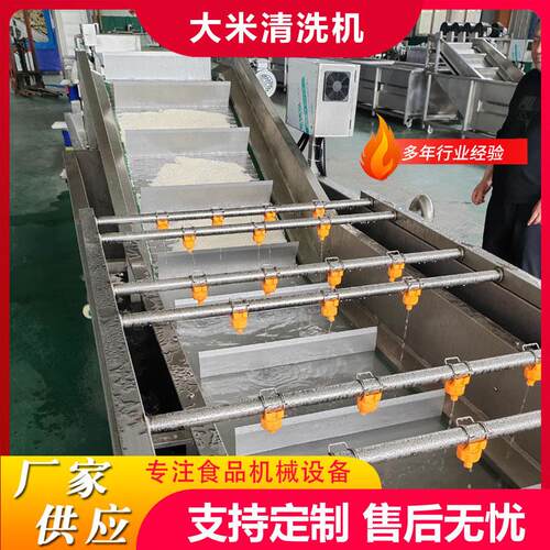 工厂用全自动五谷杂粮清洗机大米除杂清洗机糯米去污气泡清洗机