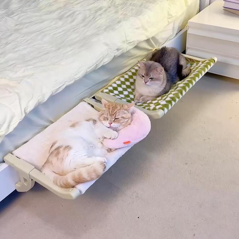 猫吊床悬挂式窗边床边猫挂床猫窝猫沙发稳固便携宠物窝2025年新款