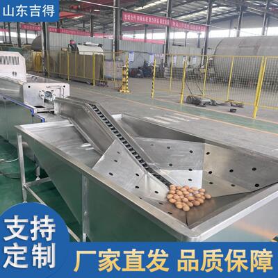 养殖场禽蛋清洗光检喷油喷码机泥蛋清洗风干设备不锈钢蛋品洗蛋机