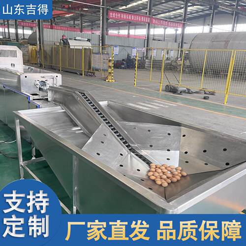 养殖场禽蛋清洗光检喷油喷码机泥蛋清洗风干设备不锈钢蛋品洗蛋机