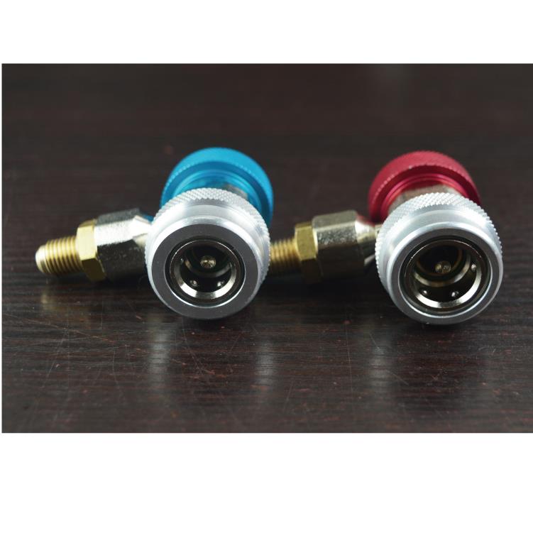 可调汽车专用快速接头汽车空调R134a加氟工具高低压加液转换接头