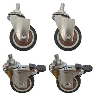 适配本店侧架 带煞车静音承重力强 金洋 万向轮