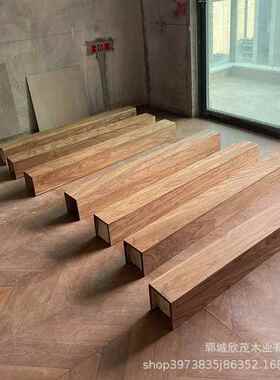 榆中假梁吊顶装饰木条式实木装木饰UHK空心老木梁民宿餐厅木方装