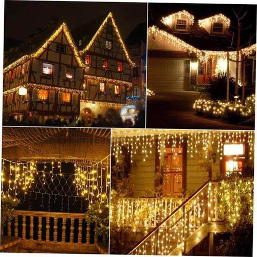 Christmas Decorations For Home Outdoor LED Curtain Icicle 1