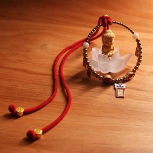 高级7000感汽车挂件平安符镜车内莲挂件饰品花佛222新款 车载后视