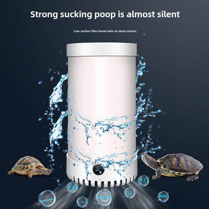鱼缸乌龟缸鱼盆低水位三合一净水循环自制过滤器免换水内置过滤桶