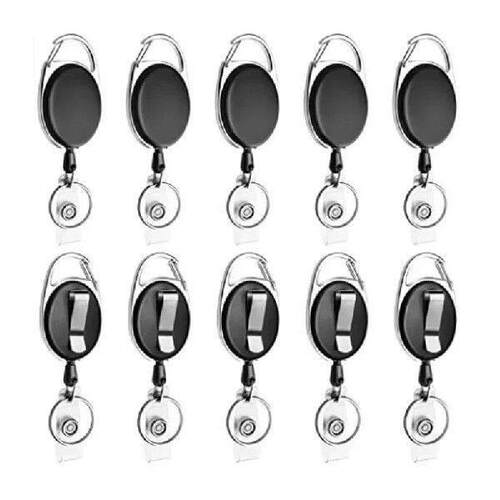 10pcs Doctor Nurse Name Tag ID Card Badge Holder Clip