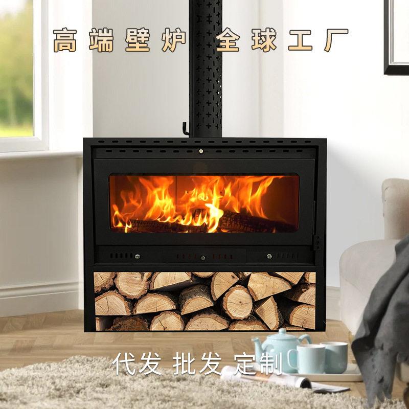 壁炉燃木取暖器碳钢嵌入式烧柴火民宿别墅室内商用场景家用