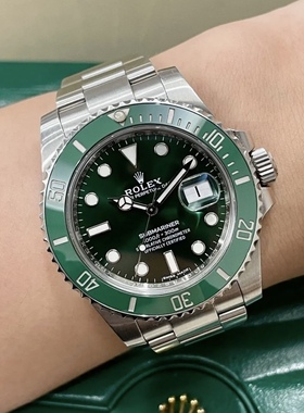98新40mm劳力士绿水鬼116610LV-0002绿盘自动机械男表正品