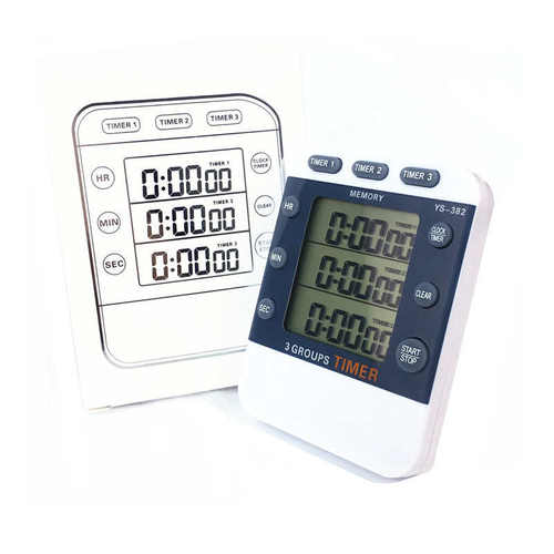 弈圣YS-382三组正倒计时器提醒器定时器学生厨房烘焙工业声音可调