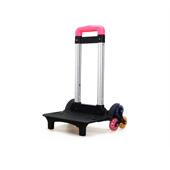 铝合金书包拉杆架 可拆卸行李箱拉杆配件定制 六轮爬楼梯手拉车