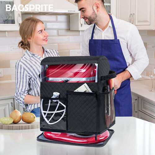 跨境热销立式搅拌机防尘罩搅拌机收纳袋带口袋 Mixer storage bag