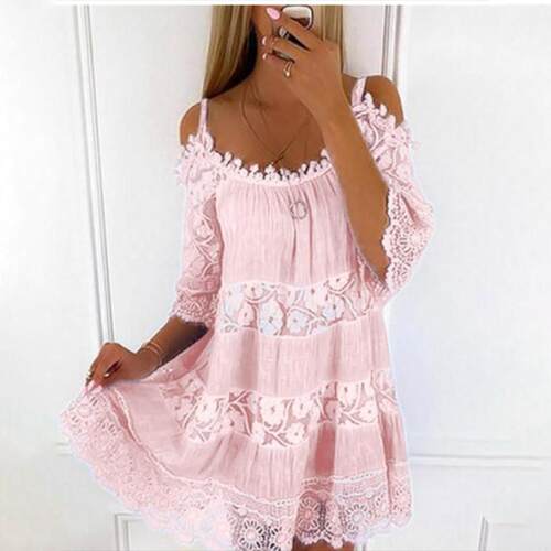 Princess style dress with off shoulder lace camisole