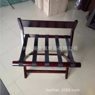 酒店行李架客房行李架实木行李架靠背行李架木质行李架 折叠