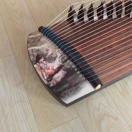 正品1米专业级面古筝兰考一泡桐木板适合初学者全套配件色 尼龙级