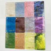 星空流沙珠光亚克力板闪粉有机玻璃彩色装 饰材料厂家梦幻橱柜PMMA