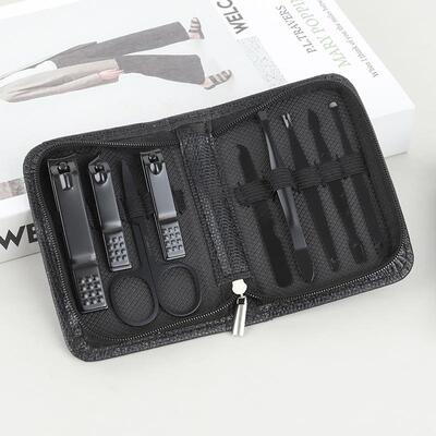 Zipper Pouch Manicure Tool Set, 6-Piece and 9-Piece Sets, Na