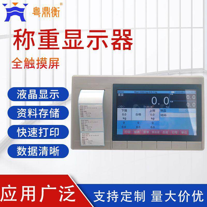 称重显示器带打印储存带通讯串口RS22及USB触屏称重控制仪表
