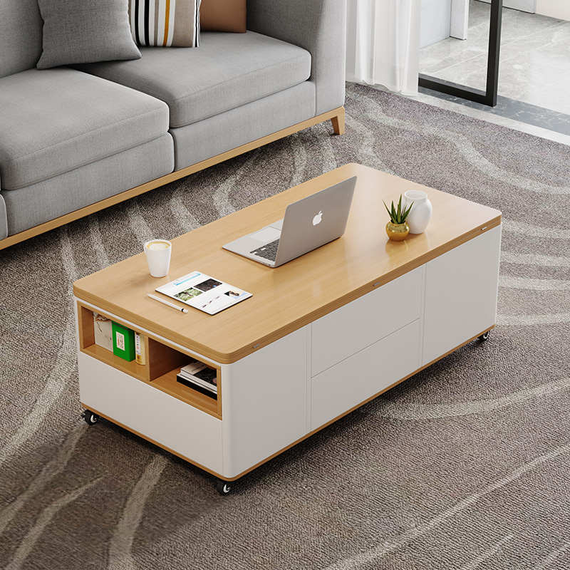 多功能可移动折叠升降茶几餐桌二合一两用一体式客厅2024新款茶桌