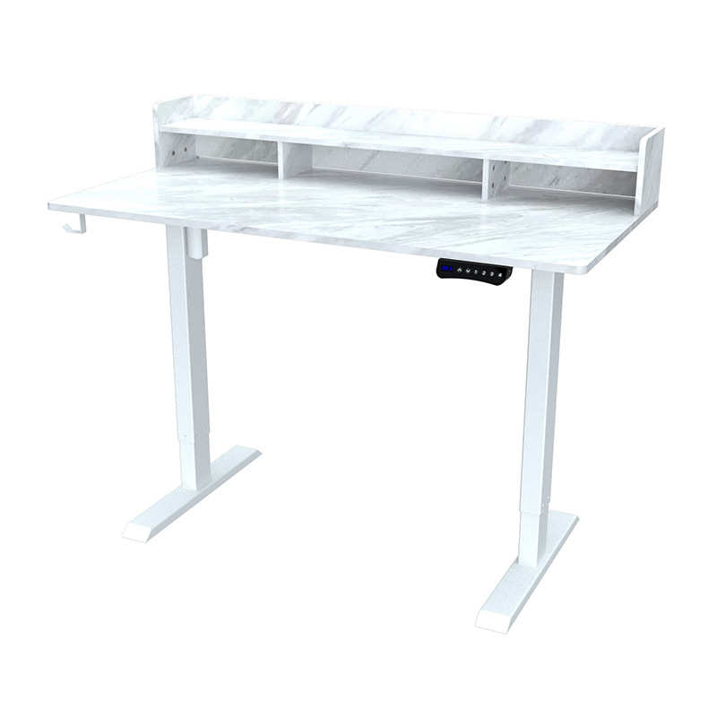 泽维尔1.2米电机升降桌带书架站立式公台书架桌升降电脑桌