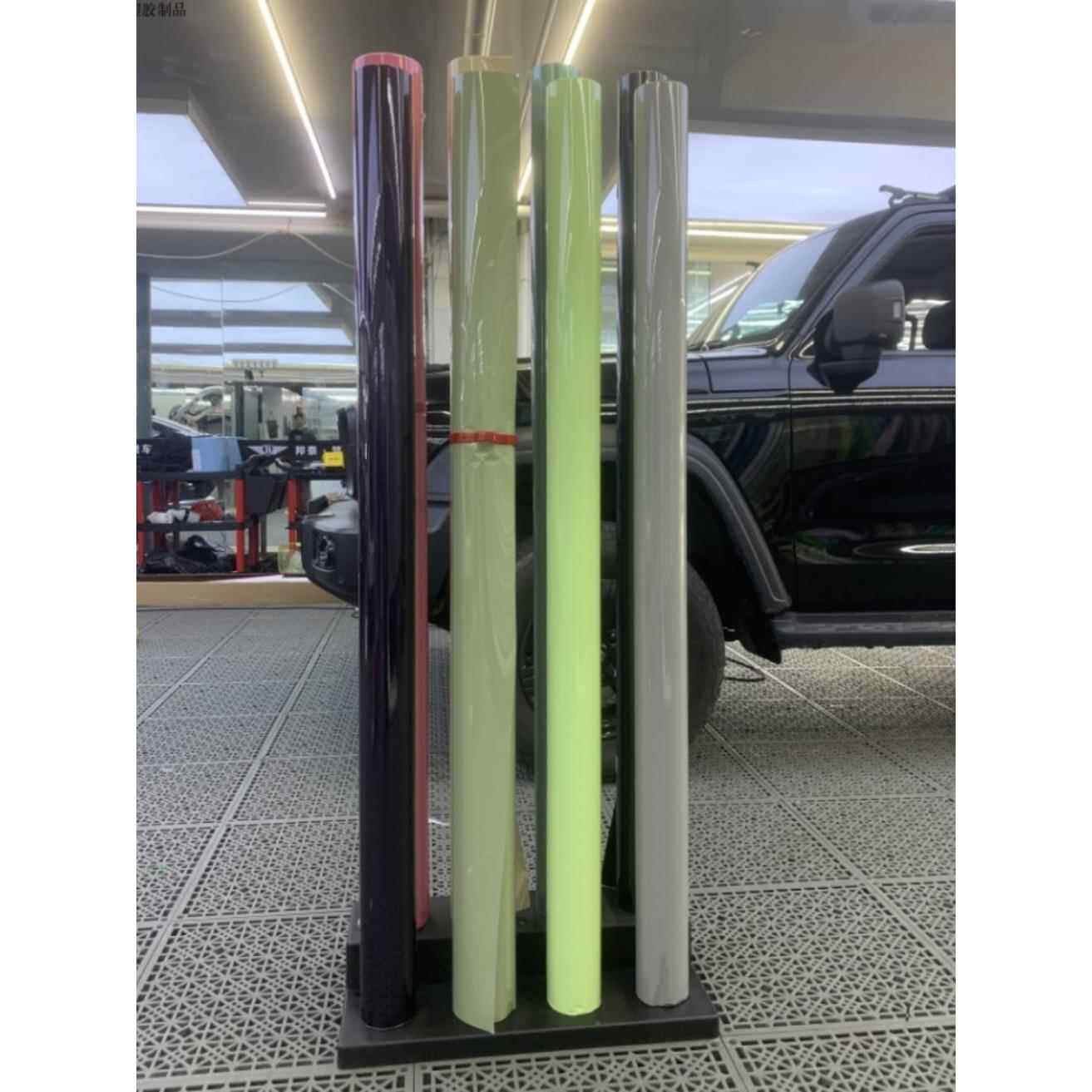 竖插式汽车改色膜展架8孔车膜车衣架双层膜架隐形车衣架贴膜工具