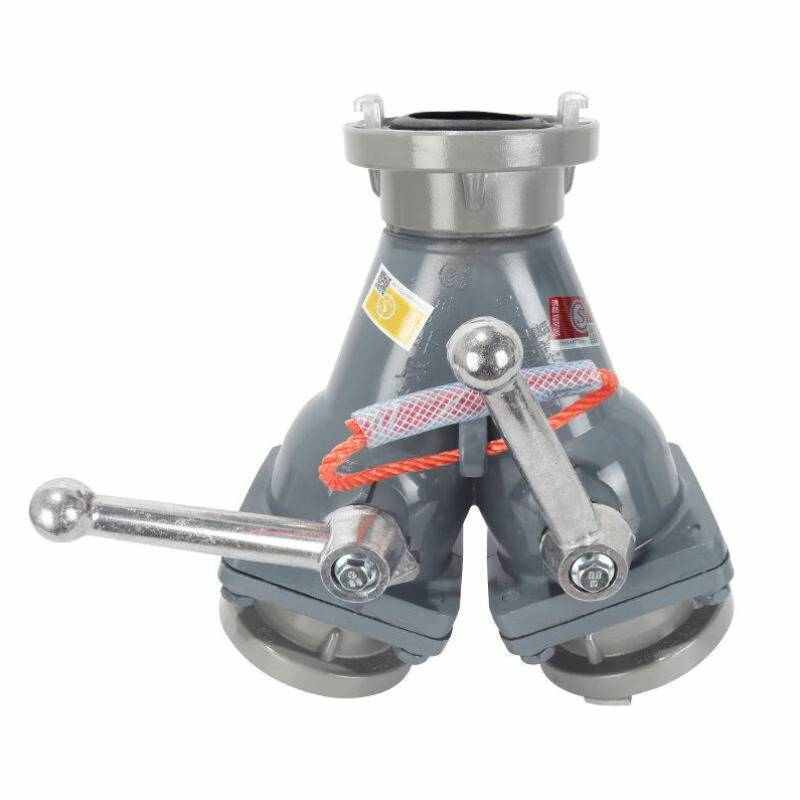 邮花3C认证二分水器DN65消火栓2.5寸分水器16公斤压力消防管接头