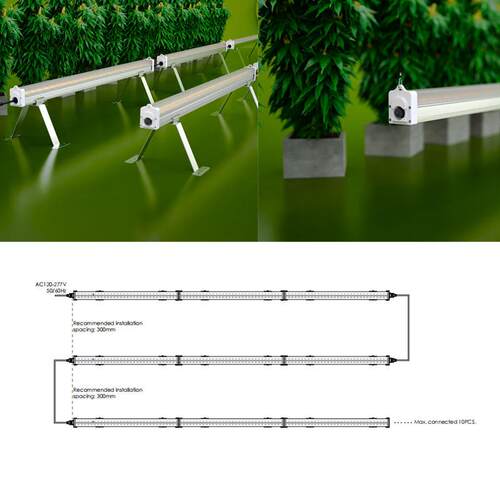 株间灯红光660nm增产植物生长灯种植组培育苗灯管大棚蔬菜补光灯