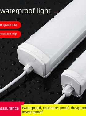 Led防水三防灯条灯IP65防潮冷库车间工厂浴室室外防冻防水灯