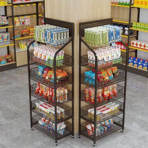 超市货架零食展示架多层置物架便利店散装食品展示架超市货架