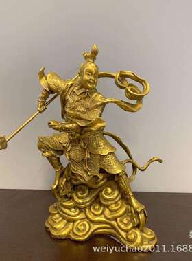 纯铜哪吒三太子神像三坛海会大神哪吒铜像哪吒神像家居工艺品摆件